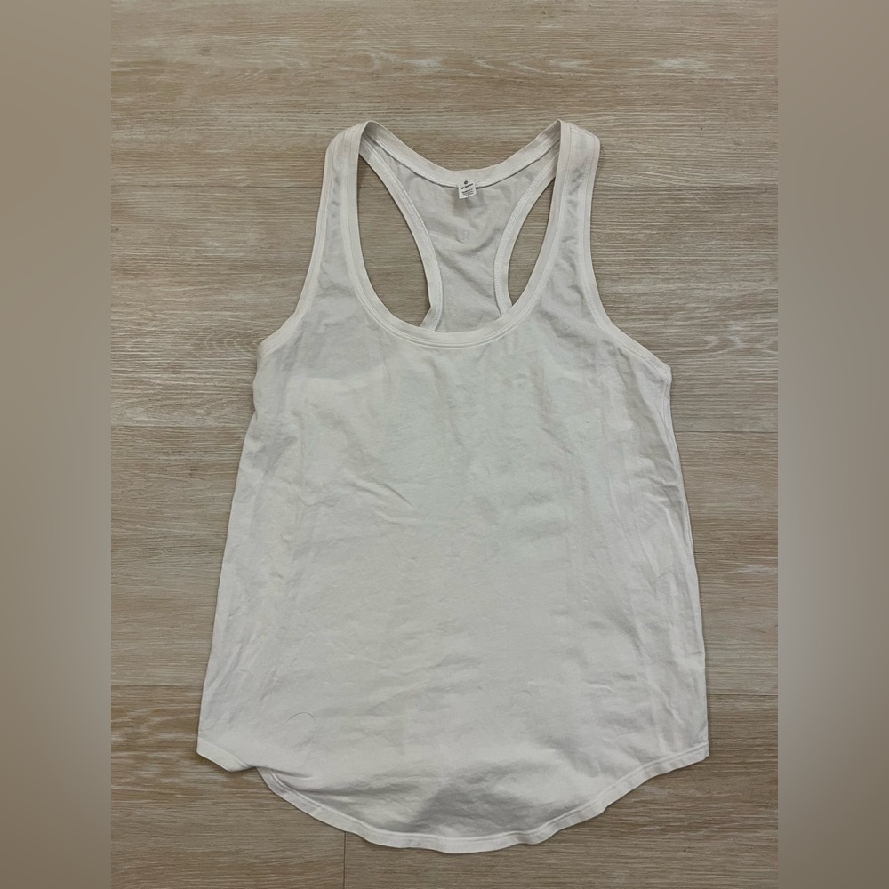 lululemon White Racerback Tank